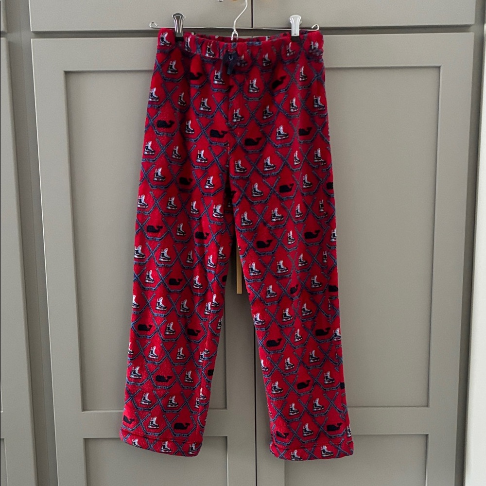 Vineyard Vines Red Hockey Kids Pajama Bottoms